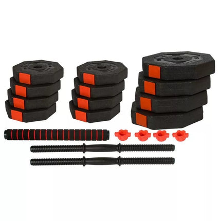 ENERO FIT ADJUSTABLE TRAINING DUMBBELLS 2x10KG WITH BARBELL FUNCTION