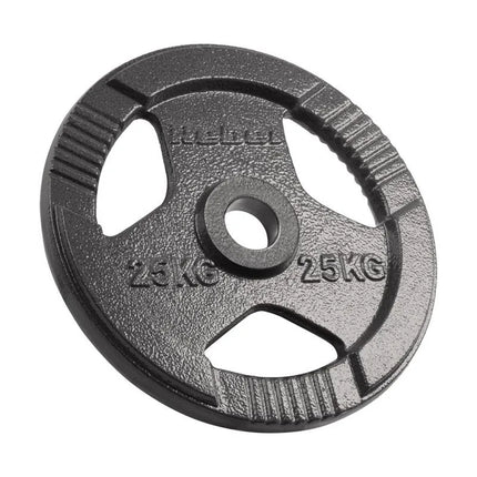 Olimpinis ketaus svoris 25 kg, 51 mm anga, svoris su rankenomis, REBEL ACTIVE