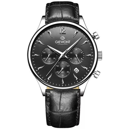 Vyriškas laikrodis Giewont Chronograph Safyrinis Juodas Sidabrinis GW6310-A2