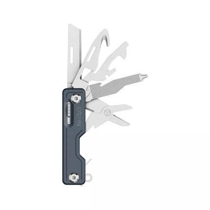 NexTool NE20099 10-in-1 daugiafunkcis peilis, mėlynas