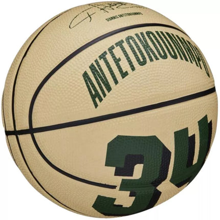 Wilson NBA žaidėjo ikona Giannis Antetokounmpo Mini kamuolys WZ4007501XB Krepšinis