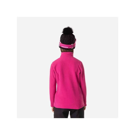 Mergaičių Fleece Megztinis su 1/2 Užtrauktuku Rožinis Rossignol