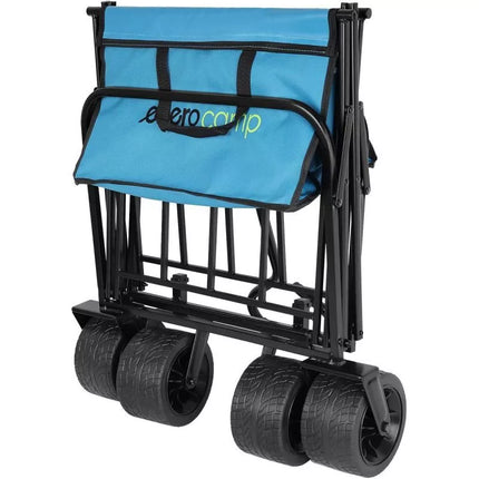 DELUXE FOLDABLE TRAVEL AND BEACH STROLLER 66x48x90CM WITH HANDLE, BLUE