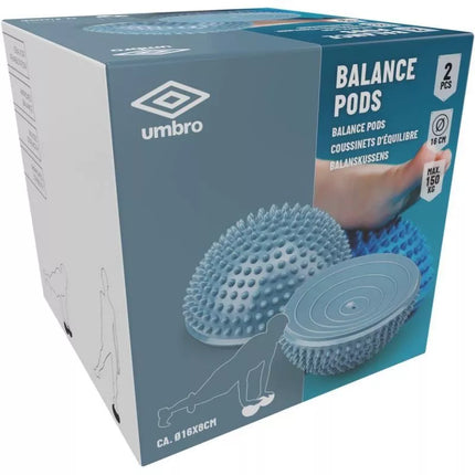 Sensorinis masažinis pusrutulis 2 vnt. mėlynas UMBRO