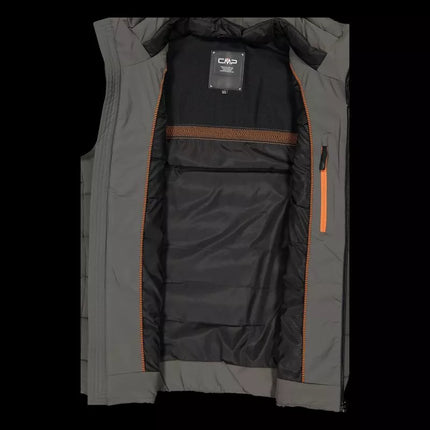 CMP men's insulated vest, winter sports vest, gray (34K0757/E910)