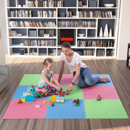 Multipack One Fitness MP10 puzzle mat green-blue-red 9 pieces 10 mm