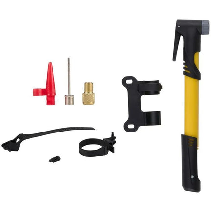 DUNLOP MINI BIKE PUMP 120psi (8bar) YELLOW
