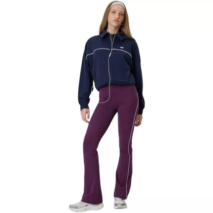 Women's leggings 4F CAS F260 burgundy 4FWSS26TTIGF260 60S