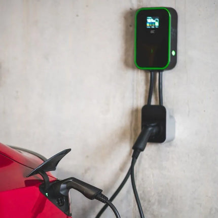 Green Cell Wallbox EV PowerBox 22kW charger with socket and RFID