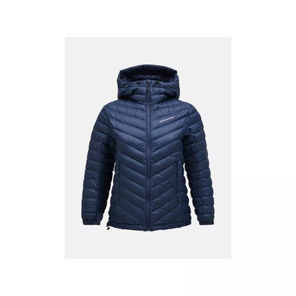 Peak Performance W Frost Down Hood Jacket Tamsiai Mėlyna