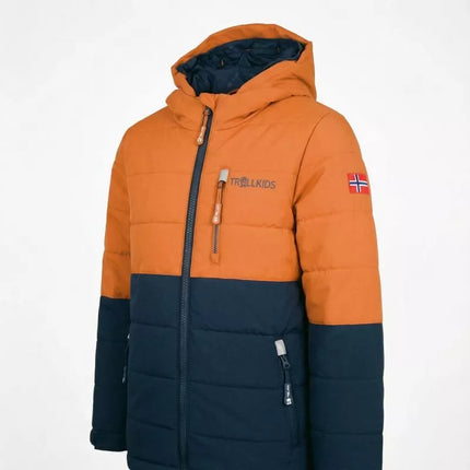 Trollkids Kids Hemsedal Snow Jacket XT winter waterproof orange (513-176)