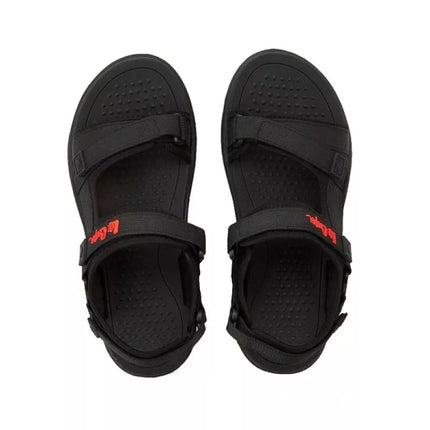 Lee Cooper men's shoes with velcro straps for summer, lightweight black