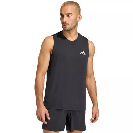 adidas Bėgimo pagrindiniai vyriški marškinėliai juodi KB5969