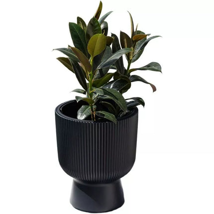 Gėlių vazonas ant kojelės, diametras 30 cm, žalias, MILLY PINA