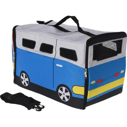 Nešiklis gyvūnams 52x30x32.5cm, mėlynas PET BUS