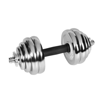 REBEL ACTIVE ADJUSTABLE CHROME DUMBBELLS IN CASE WITH BAR, SET 30 KG