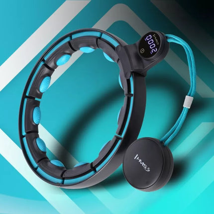 HHM17 HULA HOP BLACK/TURQUOISE WITH MAGNETS AND WEIGHT + HMS COUNTER