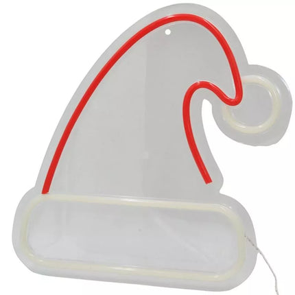 NEON LAMP FIGURINE SANTA CLAUS HAT