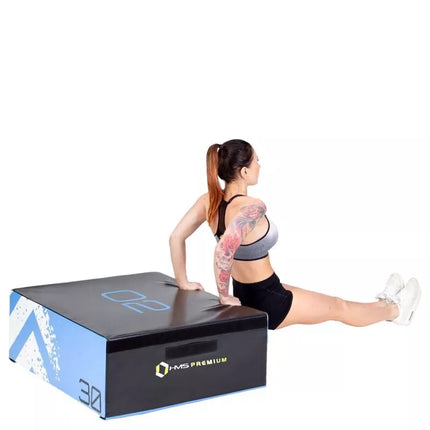 Set of four HMS Premium Plyometric Boxes PYBS01
