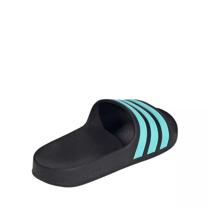 Adidas Adilette Aqua Slides vaikiškos šlepetės juodos ir mėlynos JS2497