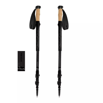 Spokey Zodiac trekingo lazdos 105–135 cm, trijų dalių SPK-944817