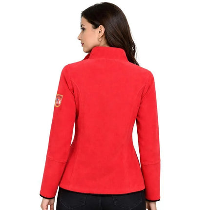 Geographical Norway moteriškas flisinis džemperis Tisaline Red Db Lady 047-1 raudonas (WZ7986F/GN-Red)