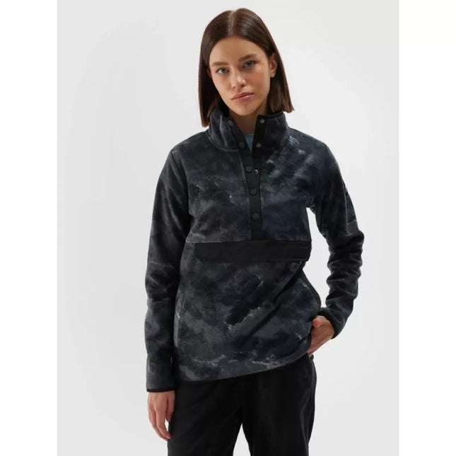 Moterims oversize fliso striukė su stovinčia apykakle 4F 4FWAW24TFLEF298-90A