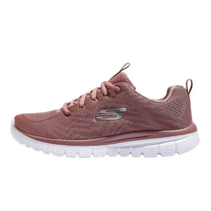 Skechers Graceful Get Connected Pink Women's Sneakers (12615-MVE)