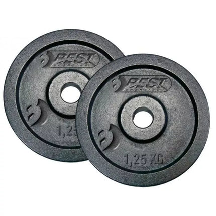Juodo ketaus svoris 2x1.25 kg, skersmuo 30 mm, BEST SPORTING
