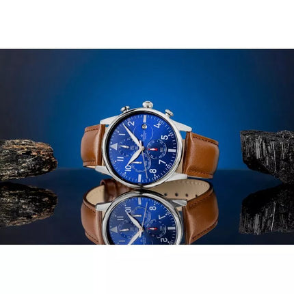 Men's Watch Giewont Chronograph Sapphire Brown Blue GW5630-A6