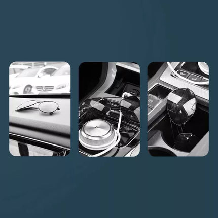 Baseus automobilinis akinių laikiklis-spaustukas juodas (ACYJN-B01)
