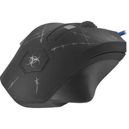 LAIDINĖ PELĖ DEFENDER FORCED GM-020L 800/1800/2400/3200 DPI 6 MYGTUKAI + PELĖS PAD + ŽAIDIMŲ KOMPLEKTAS 52020