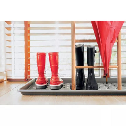DRAINER SHOE RACK DRY PAD BLACK PROSPERPLAST