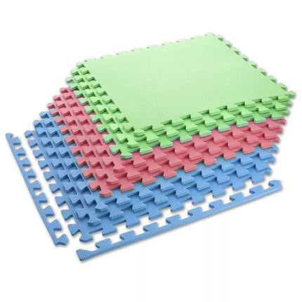 Multipack One Fitness MP10 puzzle mat green-blue-red 9 pieces 10 mm