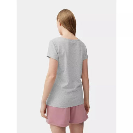 Women's regular plain T-shirt 4F 4FMM00TTSHF732-27M
