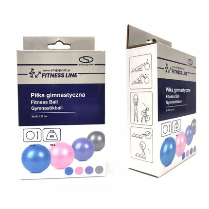 Pilates gumos treniruočių kamuolys PVC BL032 25 cm HS-TNK-000009387