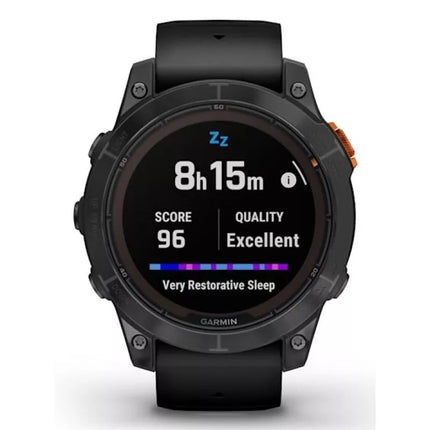 Garmin Fenix 7 Pro Saulės energijos varoma versija, skaidri pilka / juodu dirželiu, sportinis laikrodis