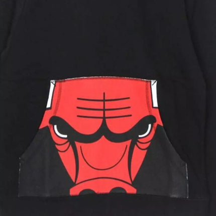 Mitchell & Ness NBA Čikagos Bulls Džemperis su trumpintu logotipu, Juodas