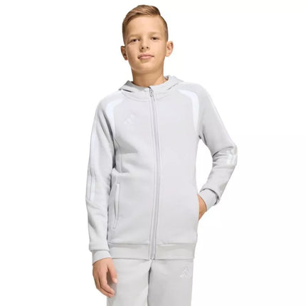 adidas Tiro 26 League Sweat Full Zip Hoodie for Kids Gray KF3323