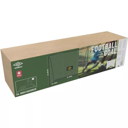 Futbolo vartai su tinklu 300x205x120CM UMBRO