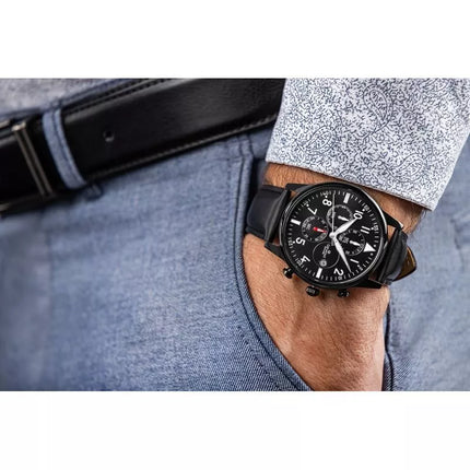 Giewont Chronograph Sapphire Black Men's Watch GW5630-A1