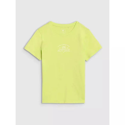 Girls' regular printed T-shirt 4F 4FJWSS25TTSHF1871-45S