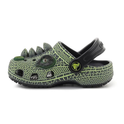 CROCS CLASSIC IAM SCARY DINO CLOG T vaikiškos klumpės, juodos, 211372-001