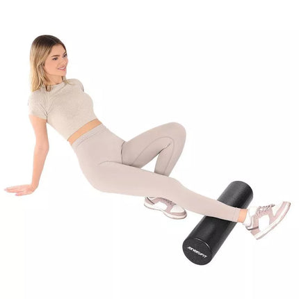 Joga ir kūno rengybos volelis EPP JUODAS 15x90cm ENERO FIT