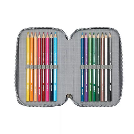 Real Madrid double filled pencil case with accessories 28 pcs 412554854