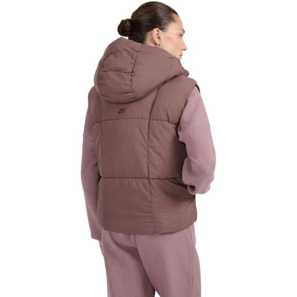 Women's vest 4F F299 dark brown 4FWAW25TVJAF299 80S