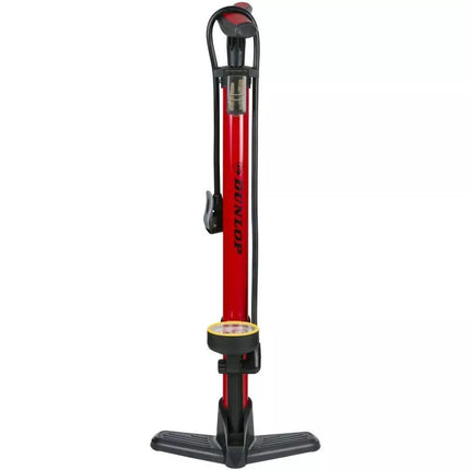 DUNLOP DIRBTUVIŲ DVIRAČIO POMPA 230 PSI (16 Bar) SU MANOMETRU RAUDONA