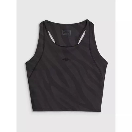 Women's quick-drying training crop top 4F 4FWSS25TFSLF413-20S