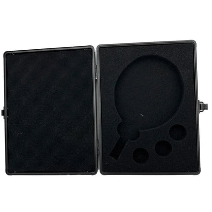 CASE COVER FOR RACKET AND 3 BALLS FOR TABLE TENNIS JOOLA ALU LASER BLACK