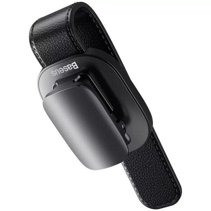 Baseus automobilinis akinių laikiklis-spaustukas juodas (ACYJN-B01)